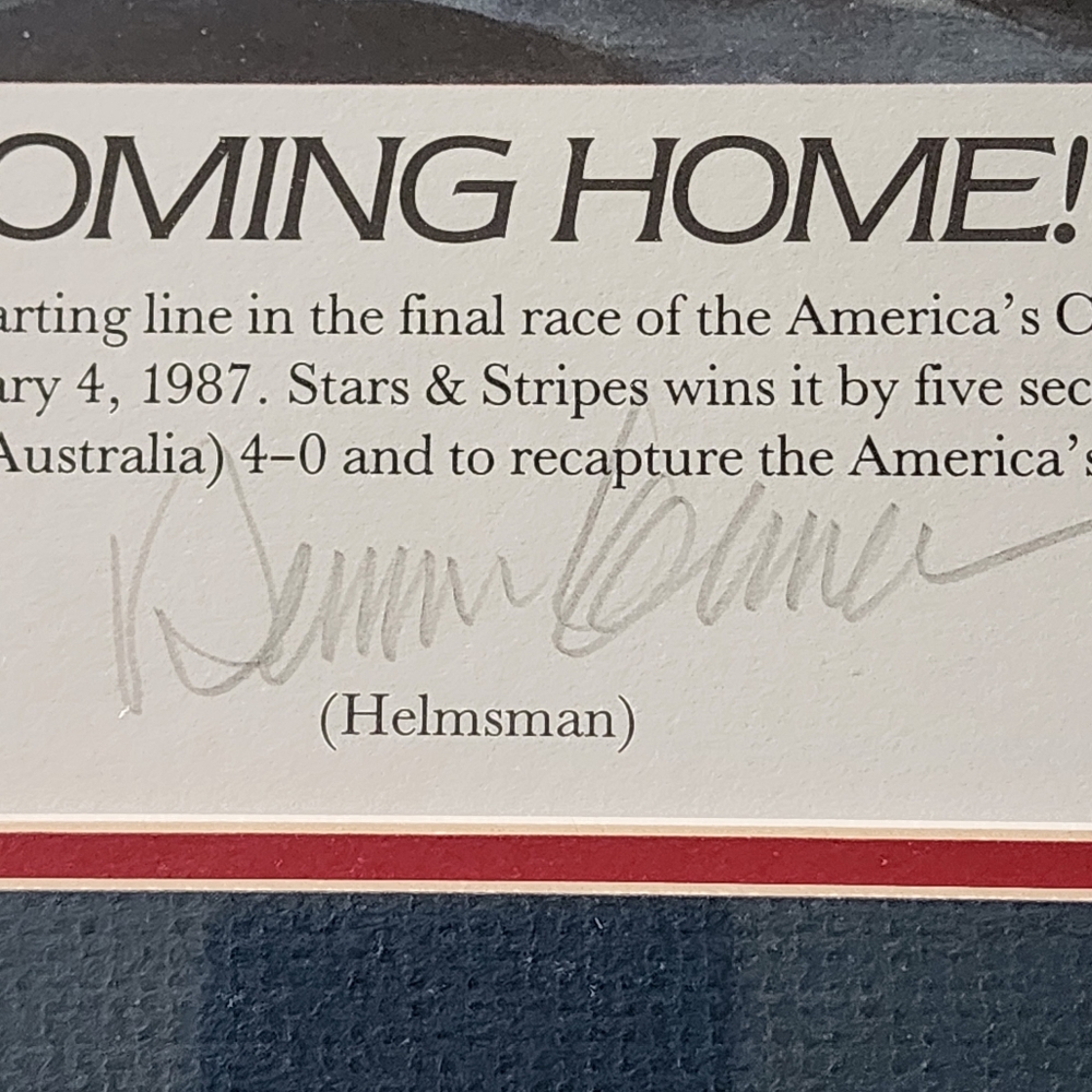 LEComing Home 1987 26th America's Cup John Gable Dennis Conner Stars And Stripes - Picture 4 of 11